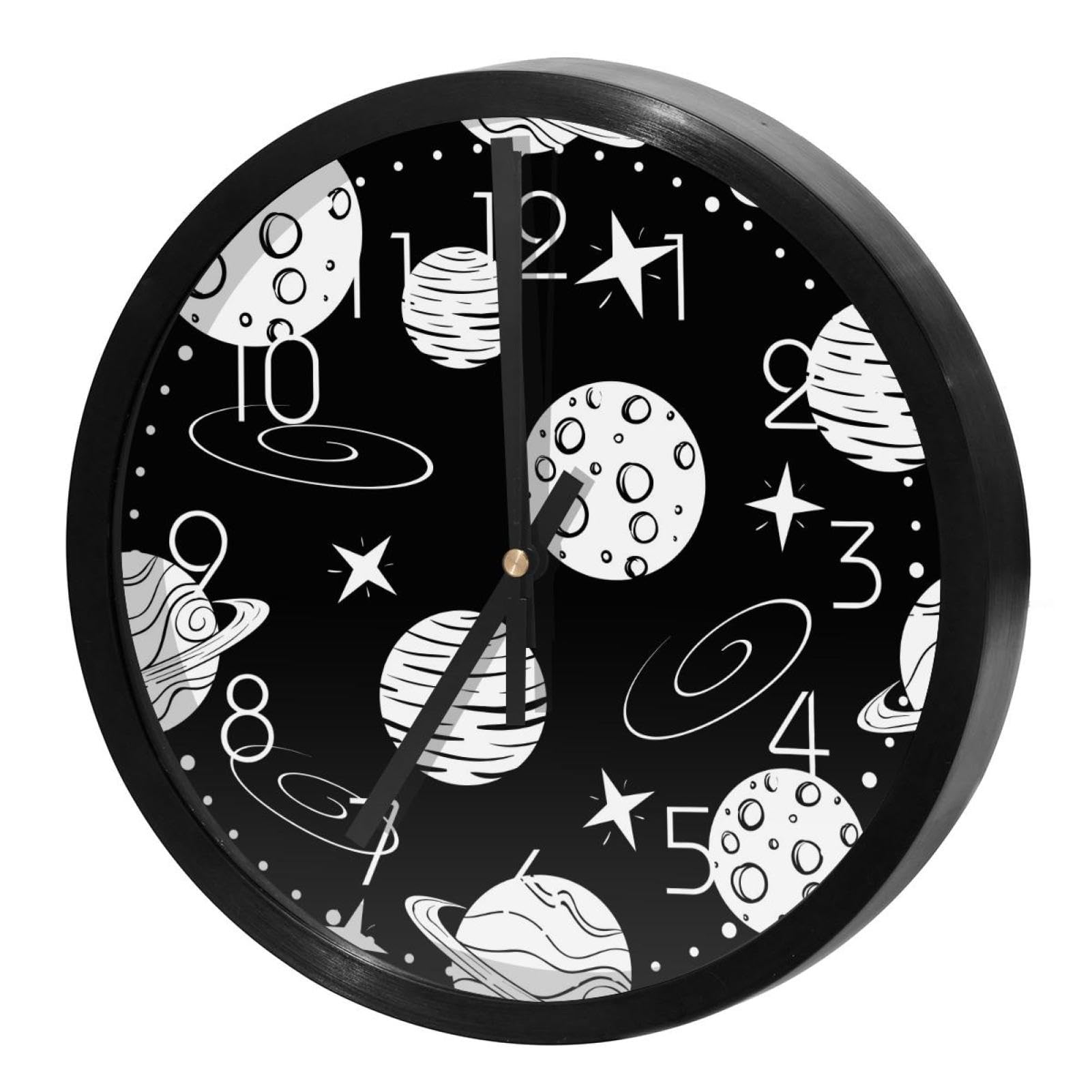 Horloge murale silencieuse à quartz sans tic-tac ronde