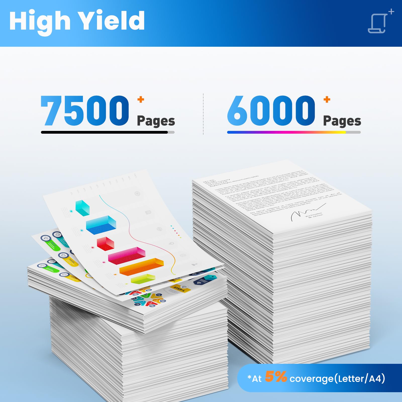 414X Toner Cartridges 4 Pack High Yield Color Laser Jet Pro MFP M479fdw M454dw Replacement for HP 414X Toner 414A for HP414X HP414A Works for MFP M479fdw M454dw M479fdn M454dn Enterprise M480f M455dn