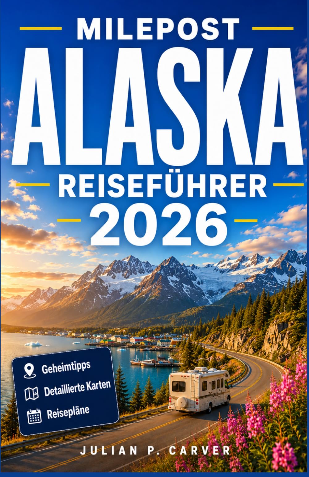 MILEPOST ALASKA REISEFÜHRER 2026: Panoramastraßen, Gletscherabenteuer, Hotspots zur Tierbeobachtung, Historische Siedlungen und detaillierte Routenplanung für sichere Erkundungen