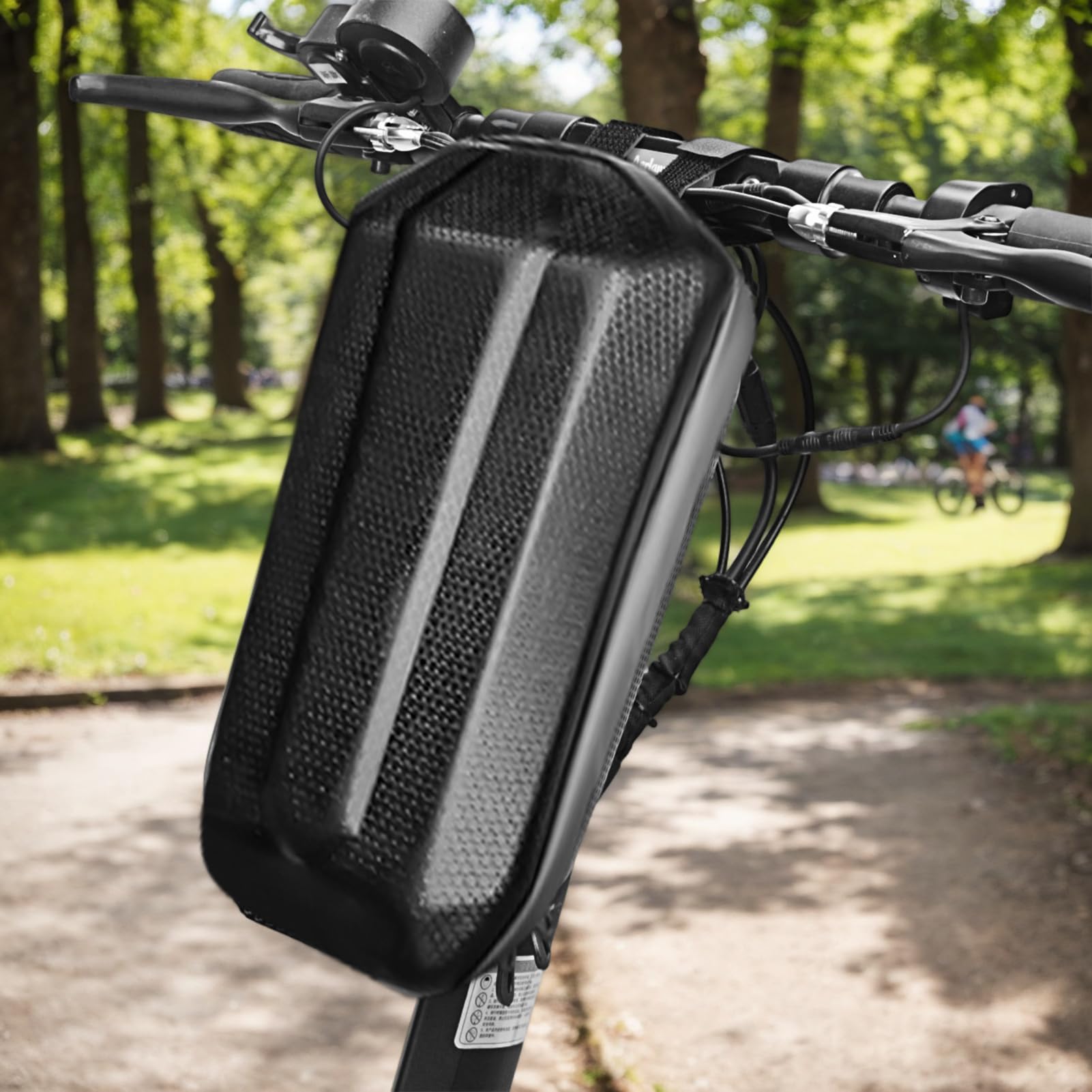 Sacchetto elettrico per scooter – Contenitore per sacchetti per scooter elettrico, 3 l, custodia rigida anteriore | per scooter elettrici, borse per il trasporto, borsa per scooter