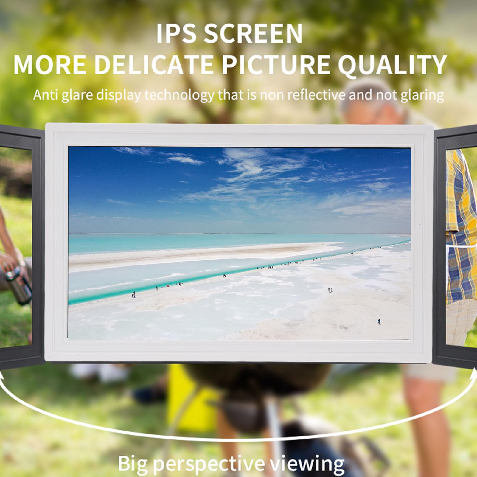 21.5" Large Digital-Picture-Frame Smart Photo-Frame - 1920