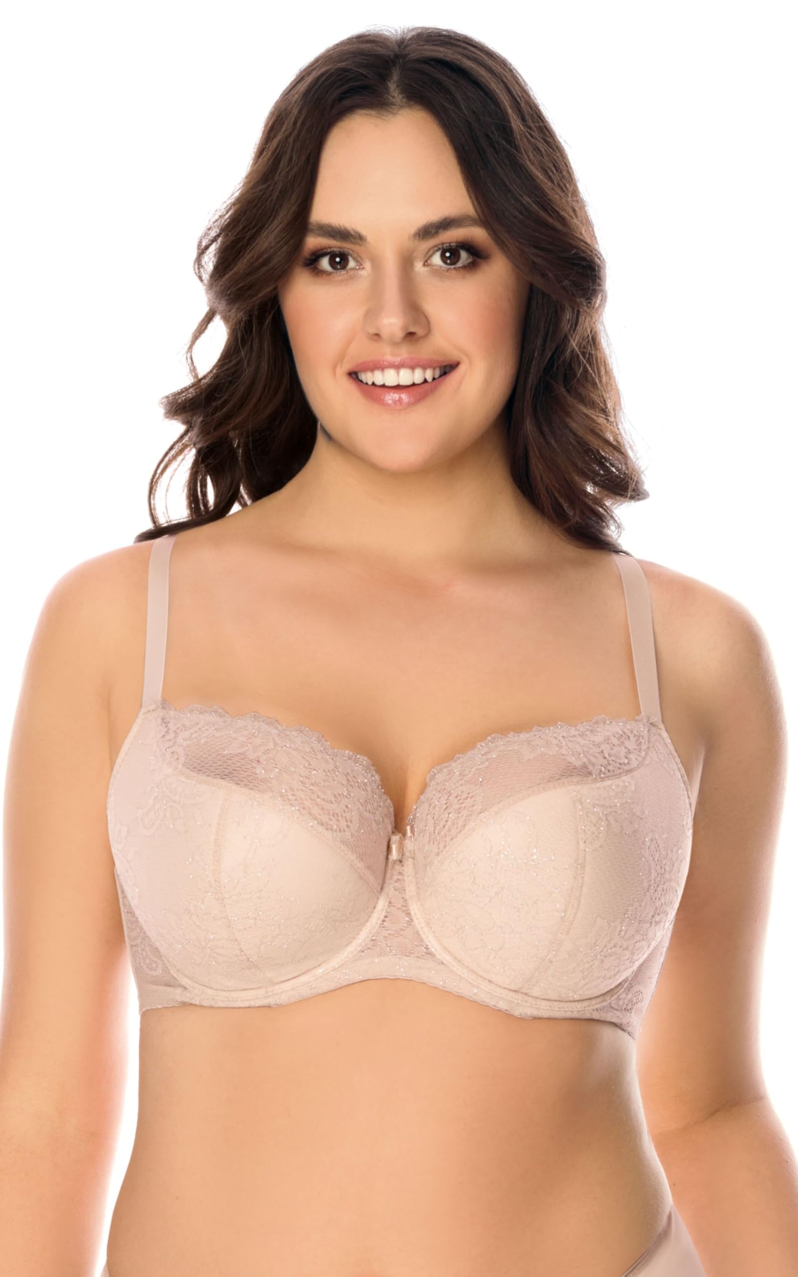 Vivisence Reggiseno Semi Imbottito in Pizzo Floreale 1045