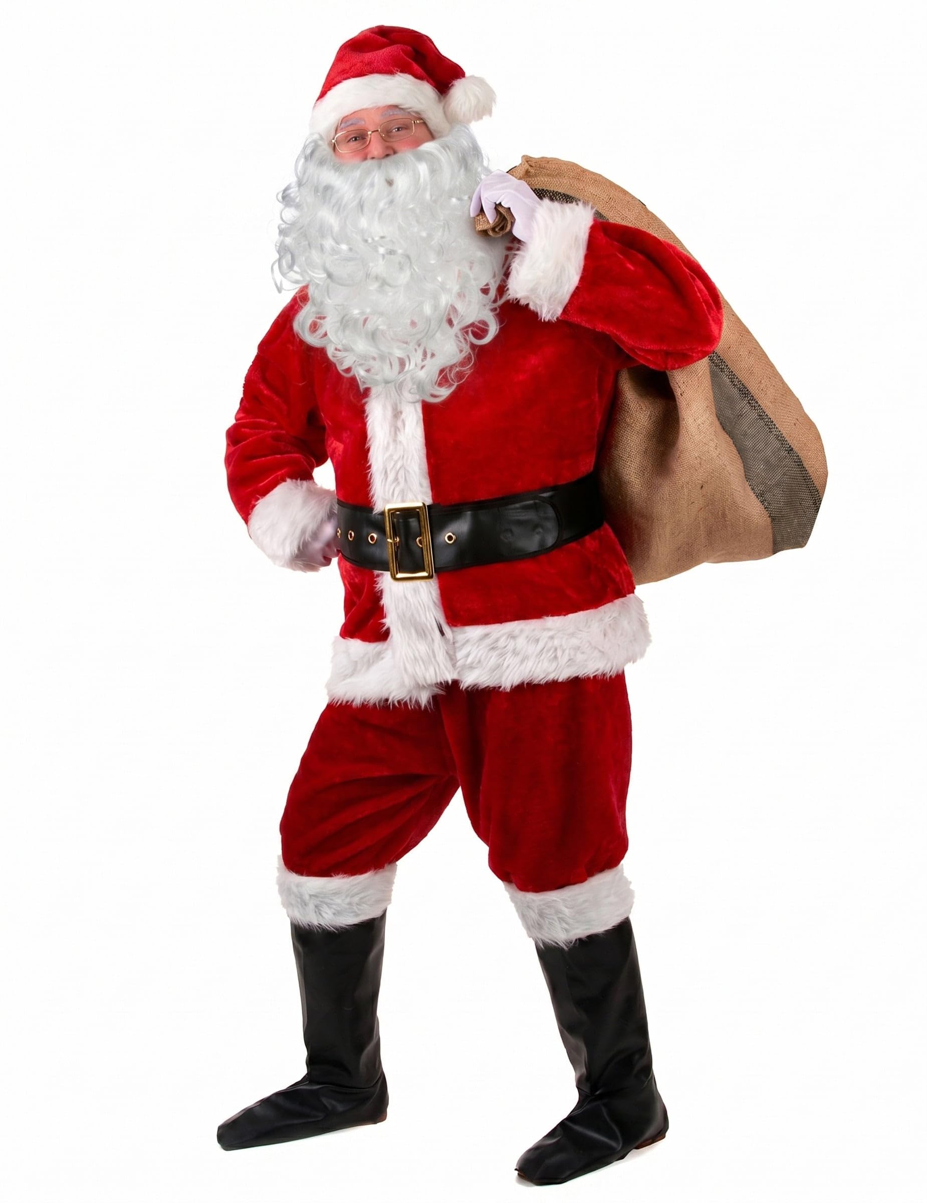 DEGUISE TOI - Déguisement complet Père Noël effet fourrure adulte