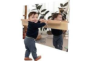 ODOXIA Infant Pull Up Bar and Coordination Mirror for Cognitive Development