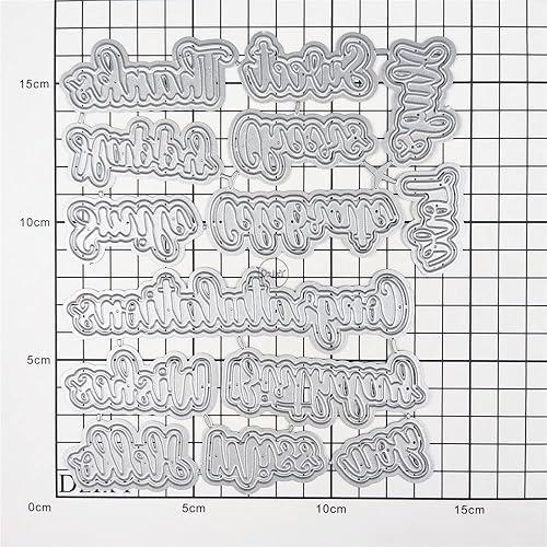 Miniatura 3 de DzIxY Juego de troqueles de corte de metal para hacer tarjetas, troqueles de papel para grabar, juegos de troqueles, plantillas para máquina de