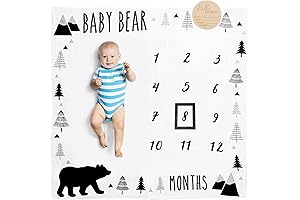 Organic Baby Milestone Mat, Woodland