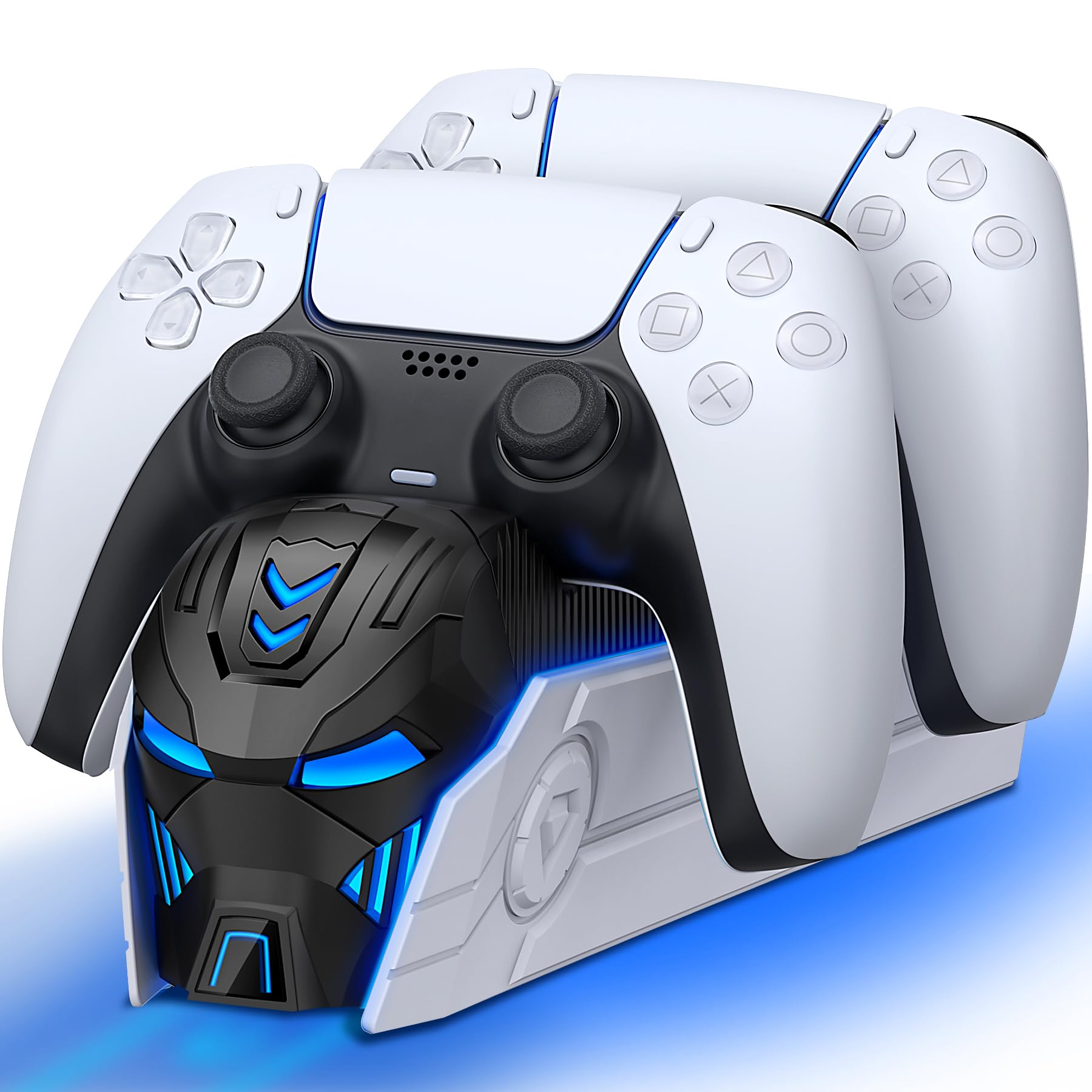 PS5 Controller Ladestation, PS5 Zubehör mit Cooles Aussehen für DualSense PS5 Controller, Ladestation für PlayStation 5/Edge Controller-Taschen