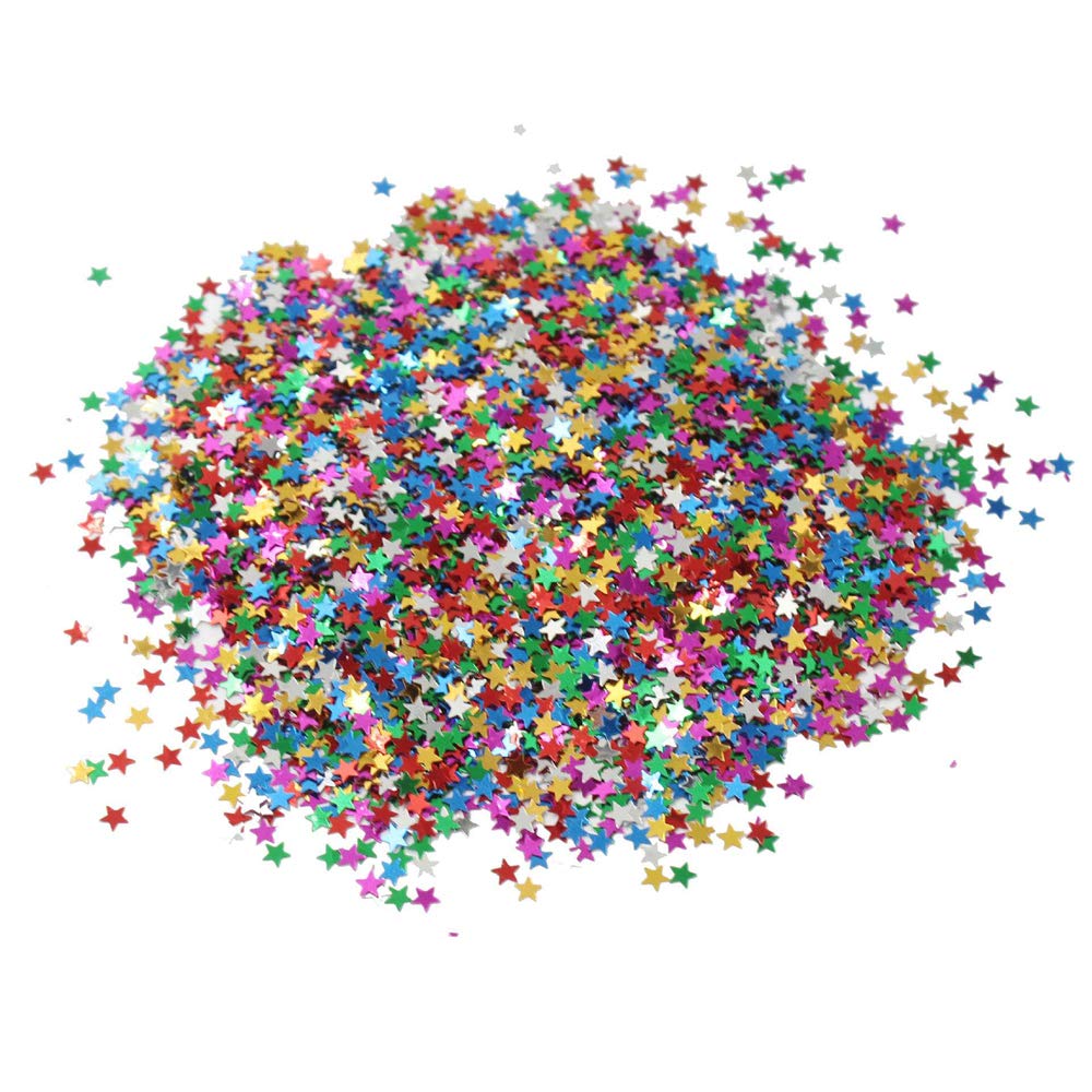4000 Confettis Paillettes étoiles Et Lune Argenté - Décoration Fête Anniversaire, Mariage, Soirée
