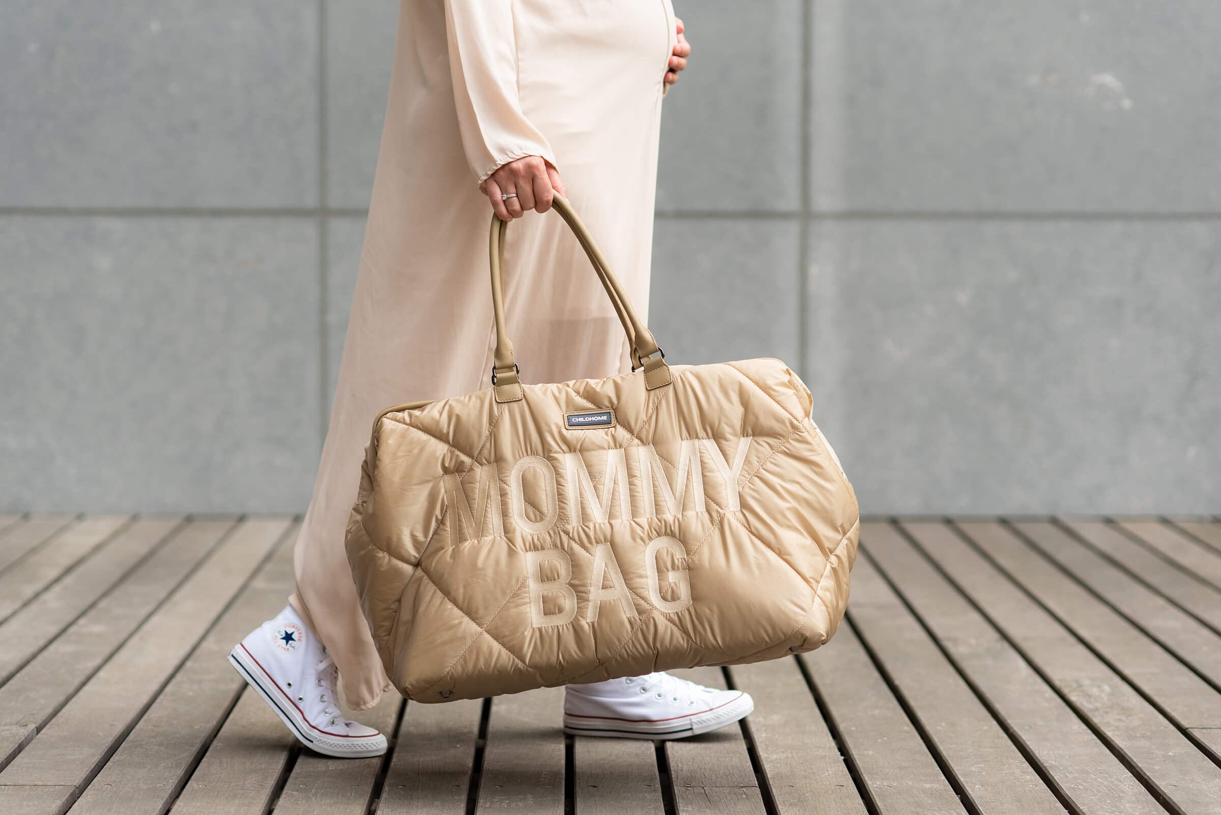 CHILDHOME Mommy Bag Wickeltasche große Kapazität verstellbarer Schultergurt Thermotasche