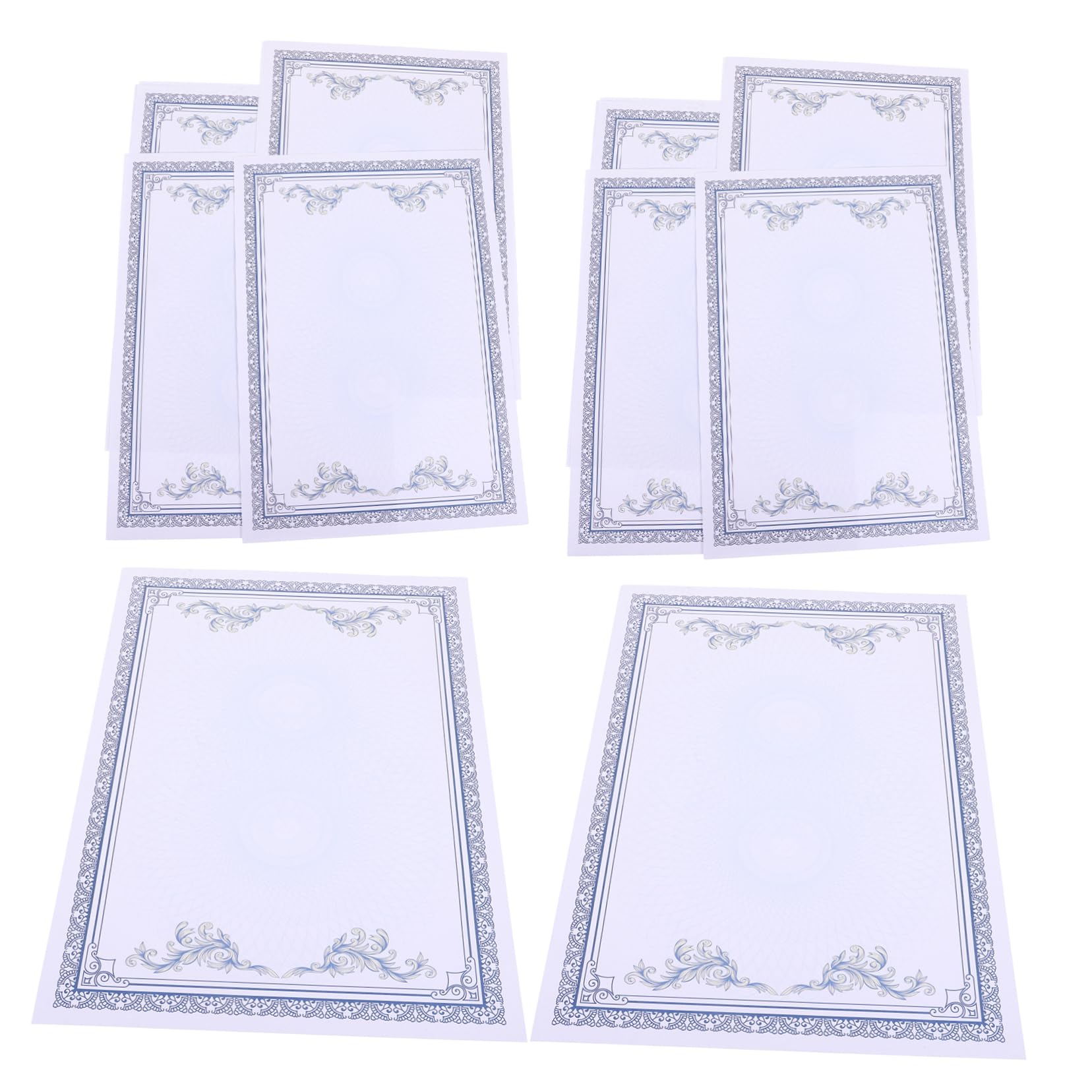 Certificado Europeo en Papel A4 Azul, 50 Piezas
