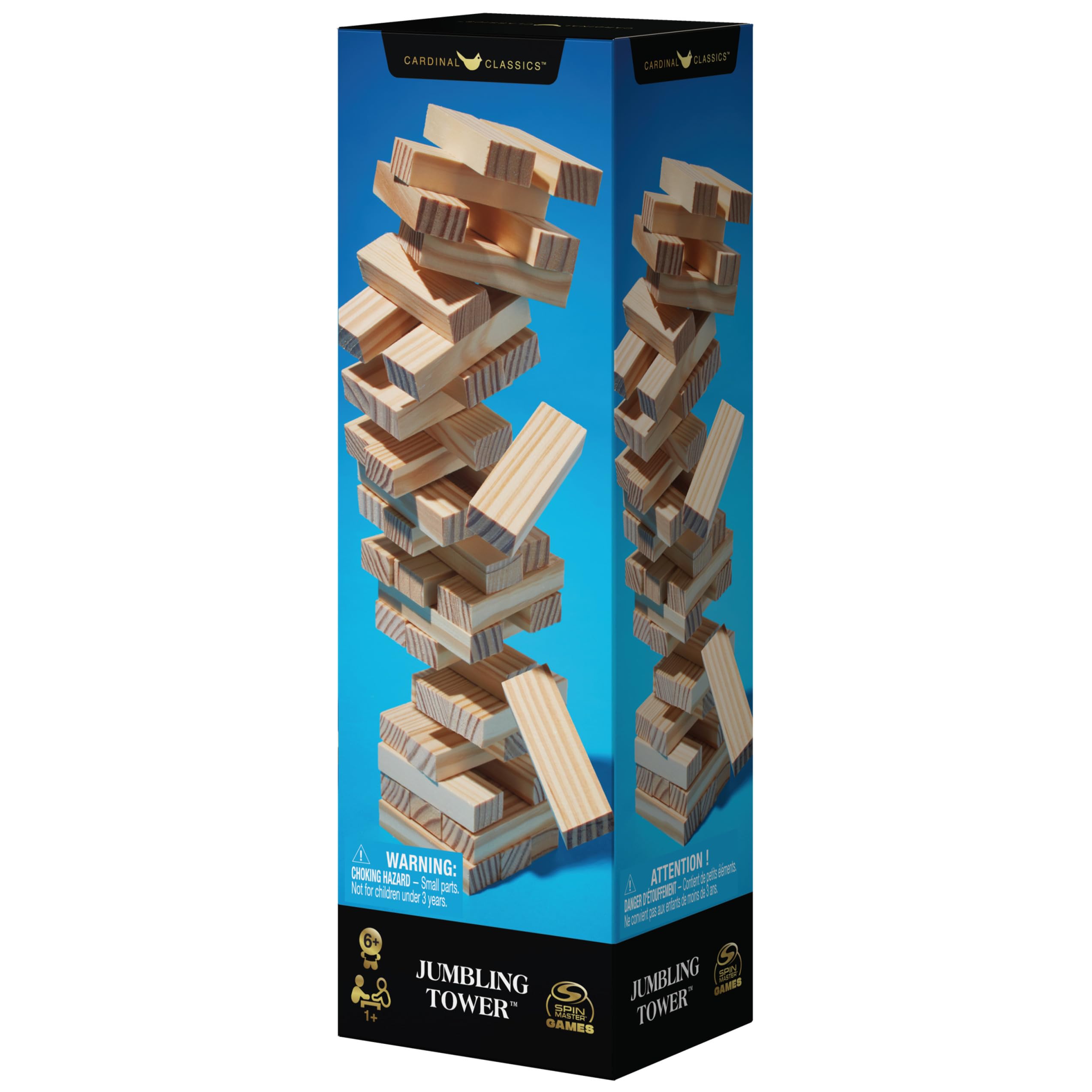Spin Master Games Classic Wood Tumbling Even Tower in Shoe Box