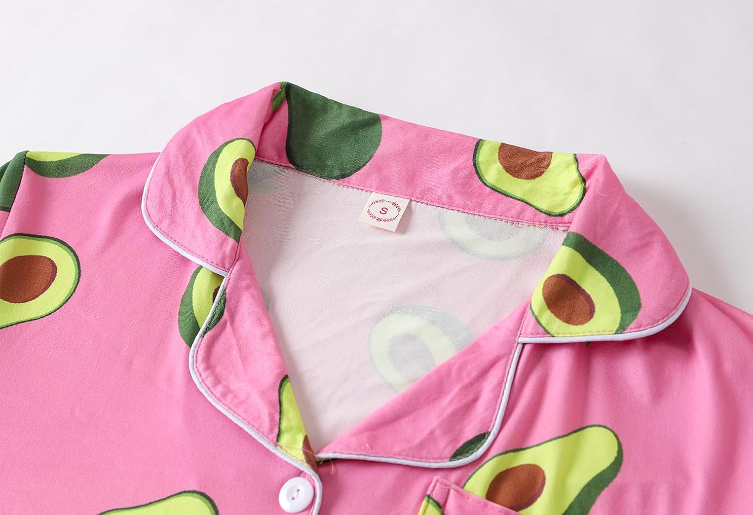 Vopmocld Girls 2PCS Pajama Sets Button Down Short Sleeve with Shorts Sleepwear Summer Cute Lounge Outfit Sets for Teens - Image 3