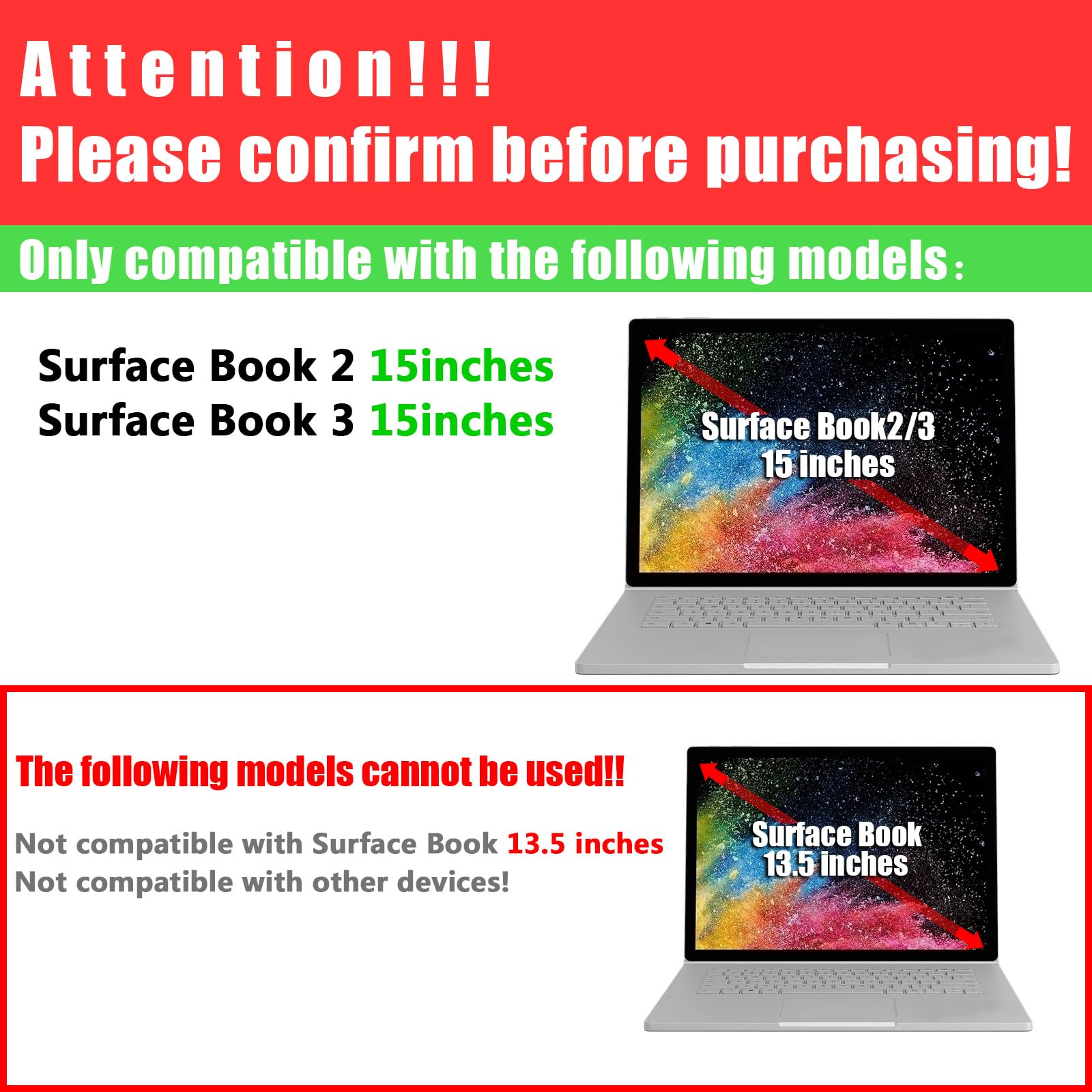 Odpinane etui na laptopa do Microsoft Surface Book 3 2 15 cali [inne modele] pokrowiec na tablet PC pokrowiec na notebooka torba na komputer z uchwytem na rysik