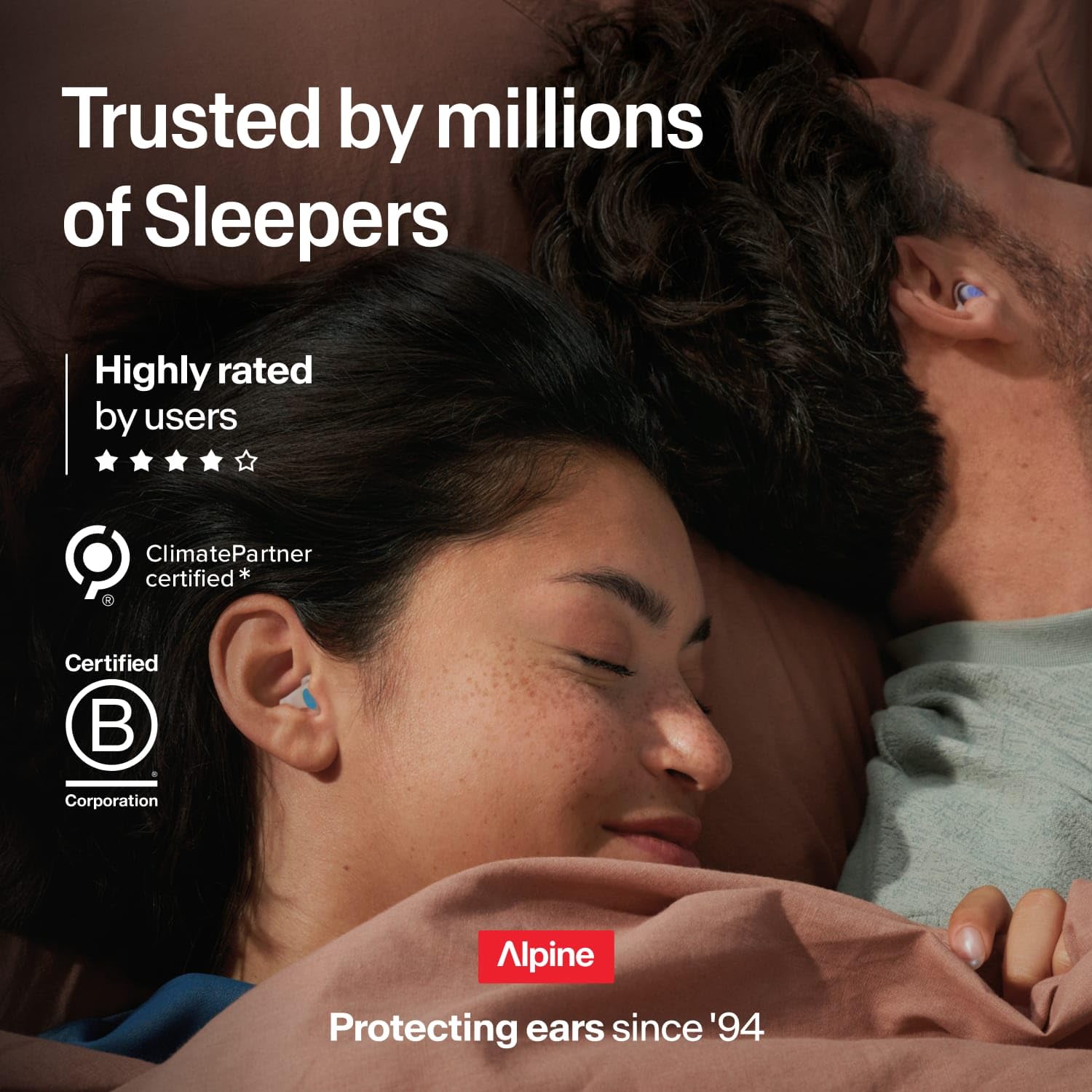 Alpine SleepDeep Reusable Earplugs for Sleeping | Earbuds for Side Sleepers — Amazon image 7