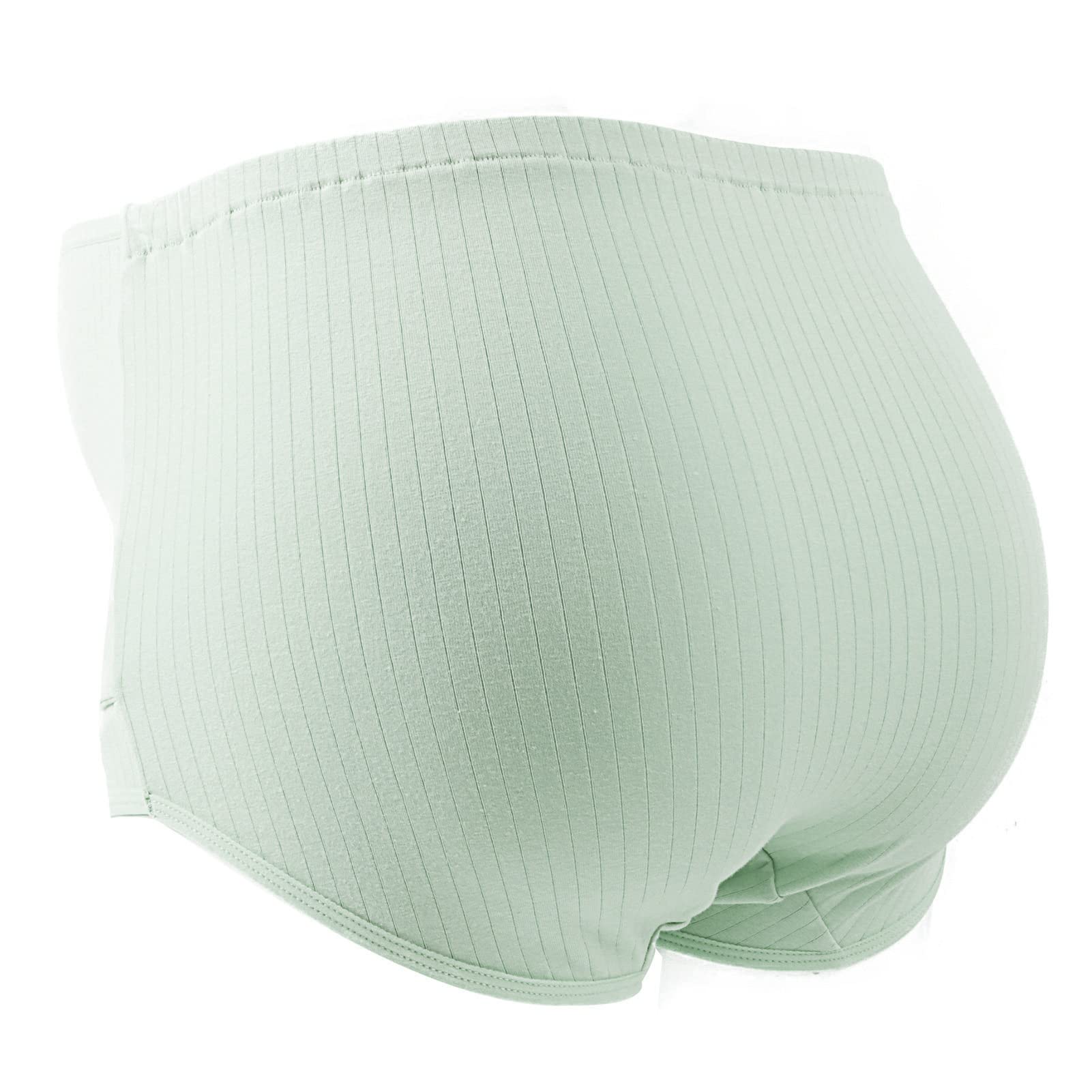 FEOYA - Bragas de maternidad para mujer, de algodón, talla grande, cintura alta, sin costuras, paquete de 3 - Marrón - X-Large