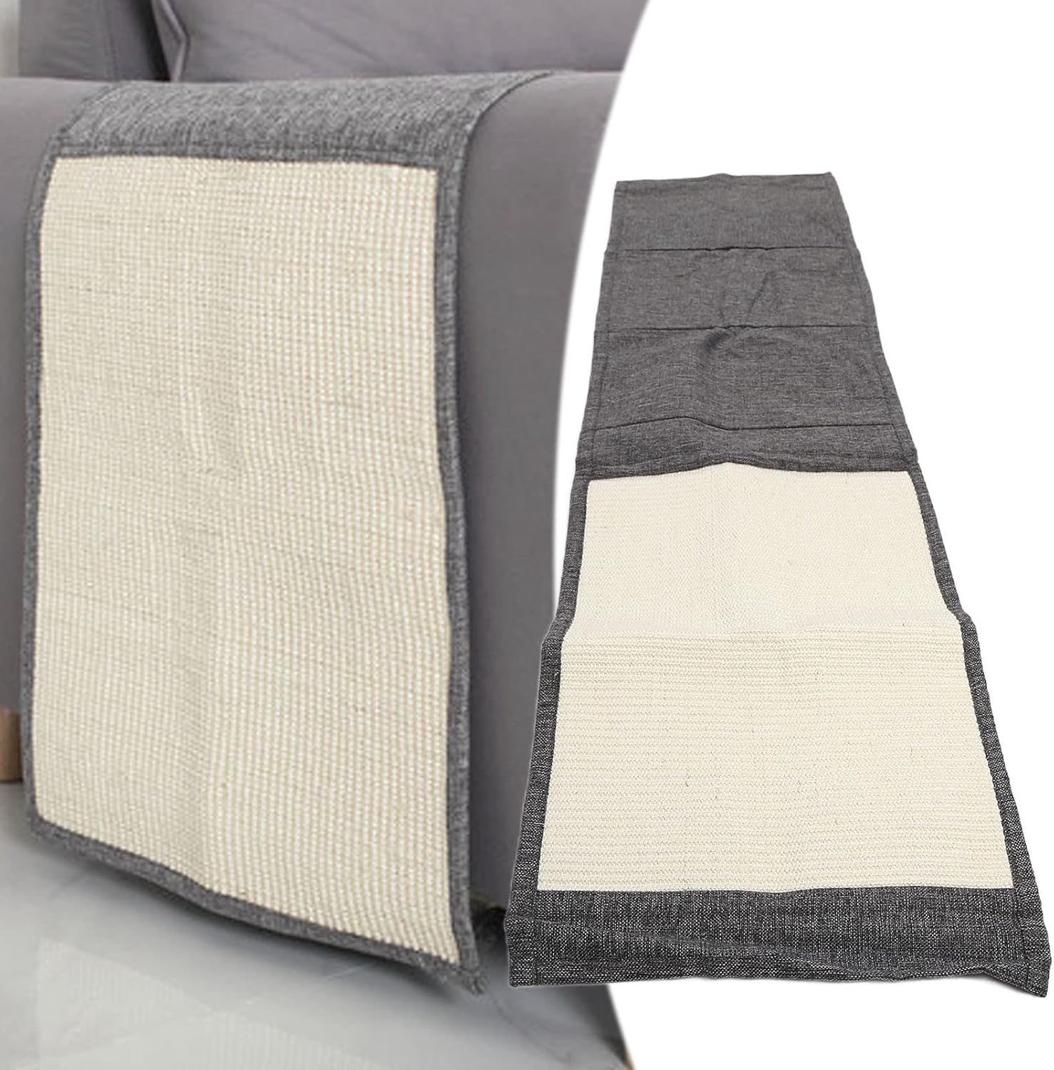 Cat Scratching Mat Cloth Fabric Sofa Wooden Door Protective Cover Pad Pet Supplies Durable Anti Scratch Furniture Protector for Cats Kitten Scratch Pad Sofa Chair Door Wooden (Door Rear Style