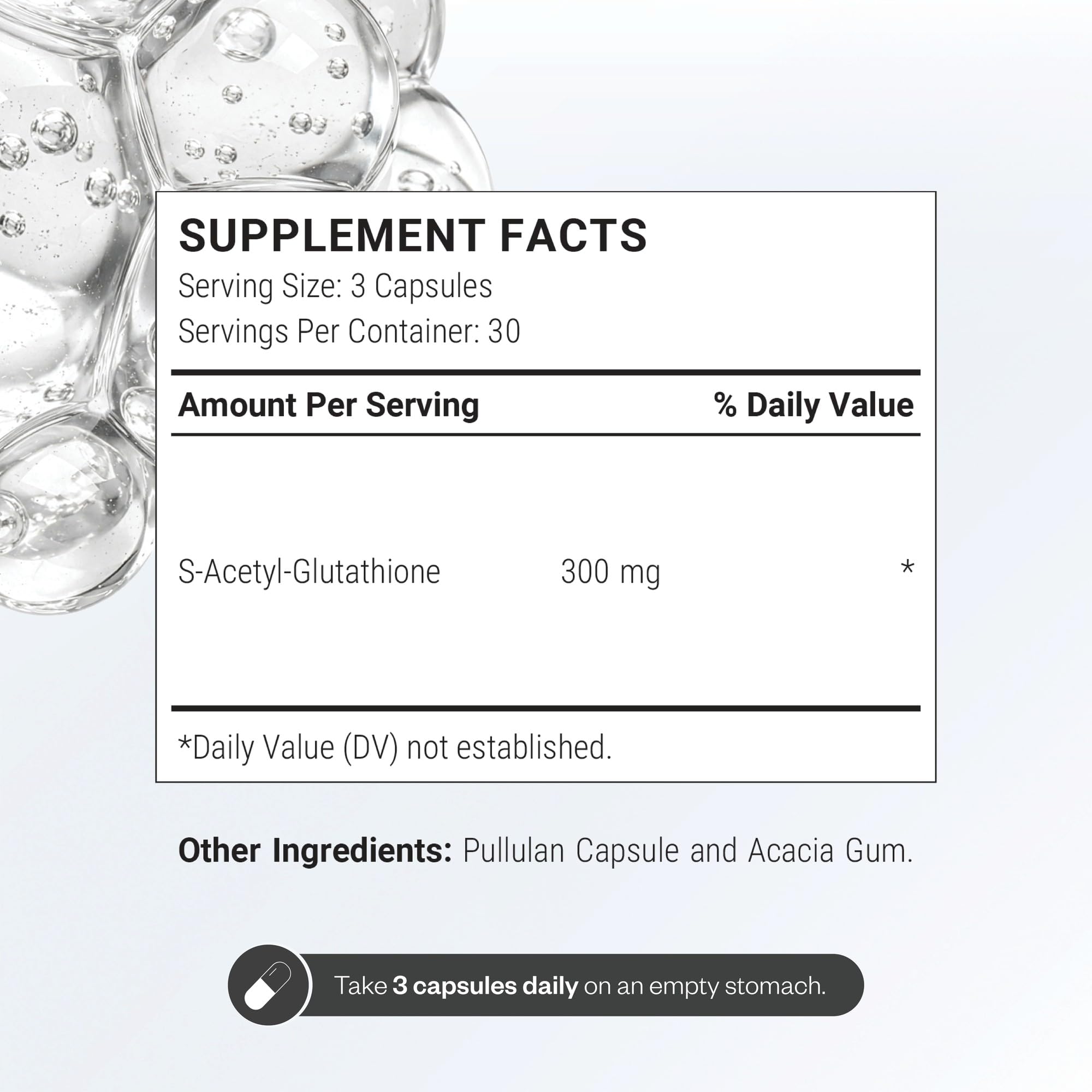 Supersmart S-Acetyl Glutathione 300mg per Day (High Absorption) - Stable Form of L-Glutathione Tripeptide - GSH Supplement | Non-GMO & Gluten Free - 90 Vegetarian Capsules — Amazon image 4