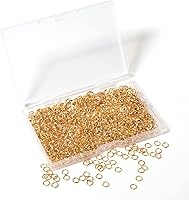 Vista 24 de 1000 piezas de anillos abiertos de 6mm chapados en plata para hacer joyas, anillos de salto plateados para manualidades, aretes, collares, pulseras