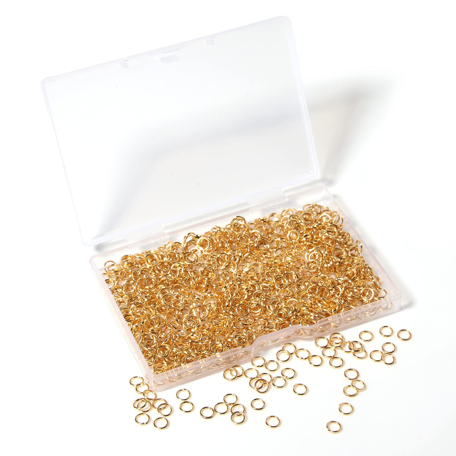 Amazon.com: 1000 Pcs 5mm Open Jump Rings Gold Plated Jump Rings 