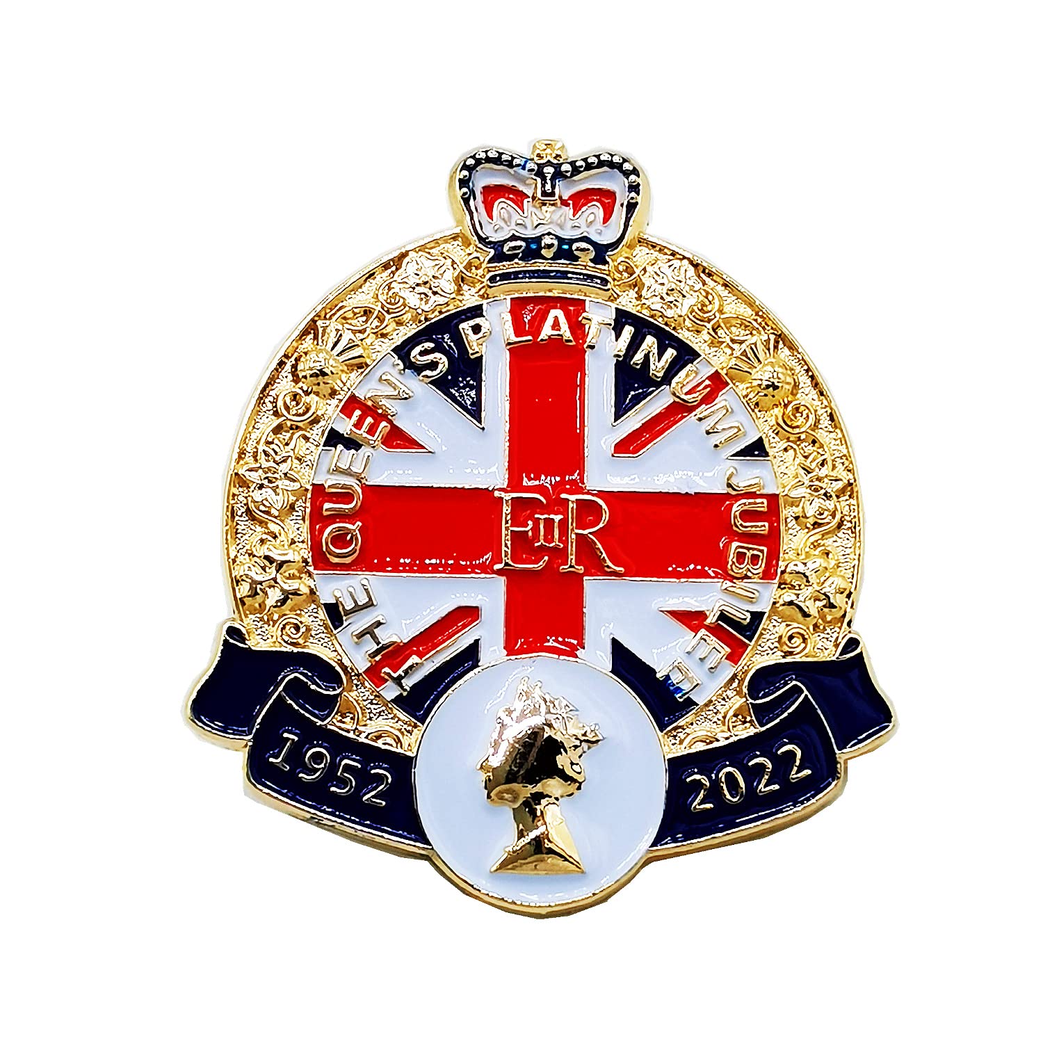 Buy Levviye2022 Queens Platinum Jubilee Enamel Pin Badge Brooch Gift
