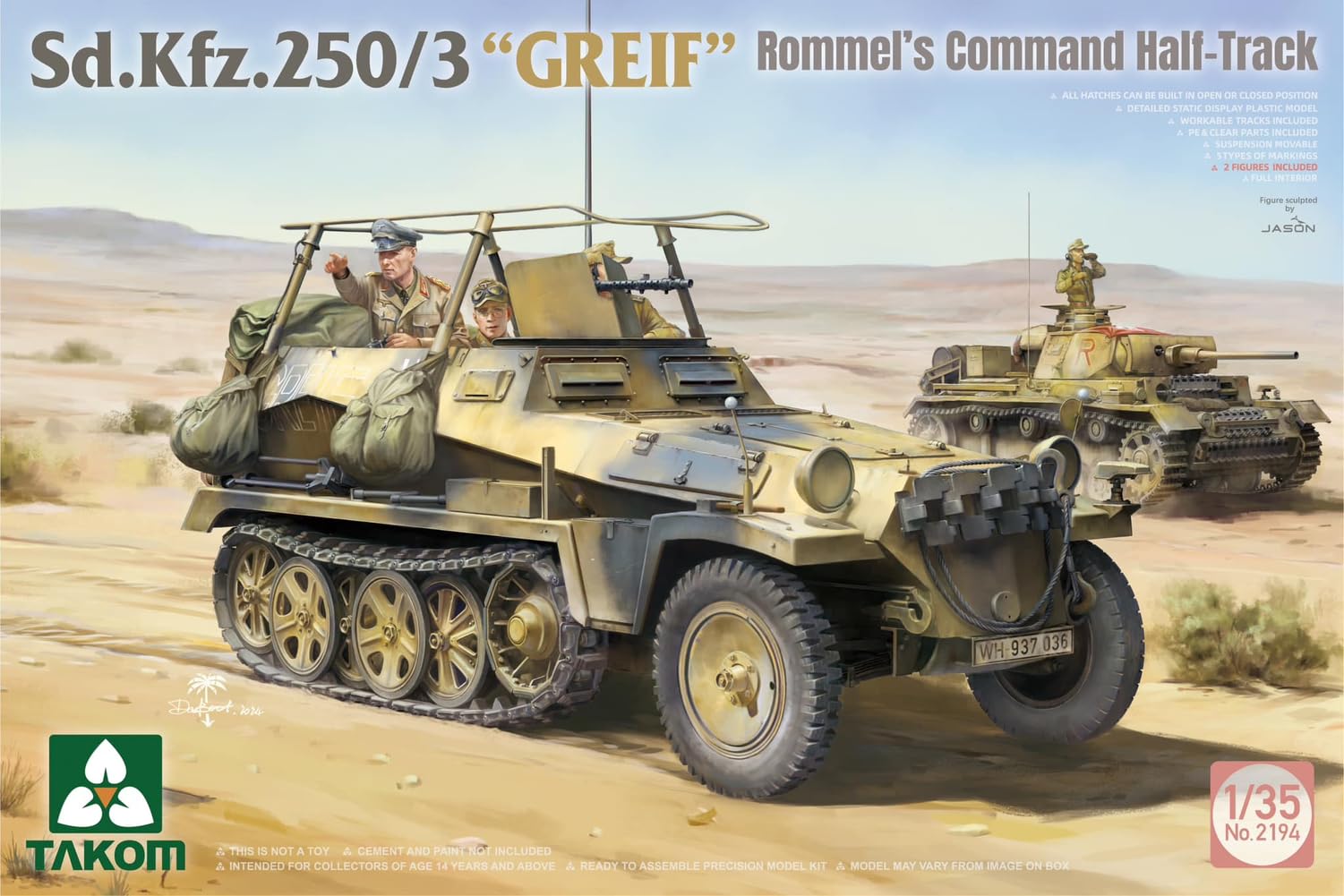 Takom model - sd.kfz.250/3 greif 1/35 - takom 2194