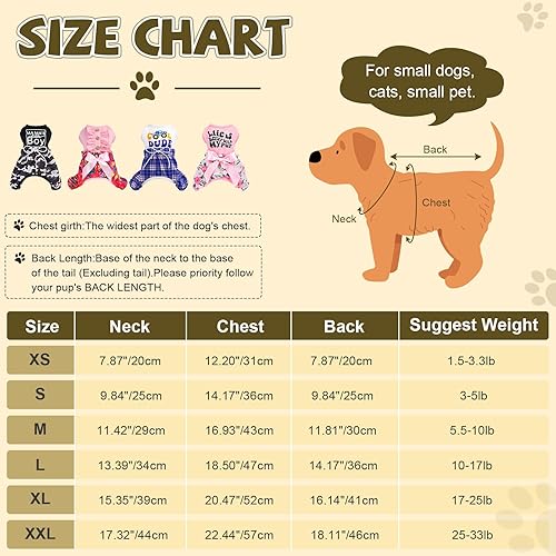 Miniatura 5 de Ropa para perros pequeños y medianos, hembras y niños, pijama suave y elástica para perro, ropa ligera para mascotas, disfraz para perro, disfraz de