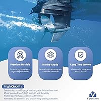 Vista 5 de 27031 - Kit de protector de skeg Guard de acero inoxidable de grado marino para Mercury Mercruiser Alpha I Generation II 1991-2023