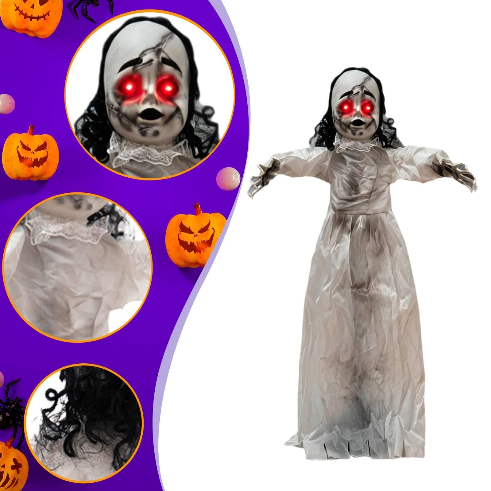 Decoraciones de Halloween para El Jardín, Decoraciones Espeluznantes de Halloween, Muñeca Que Camina