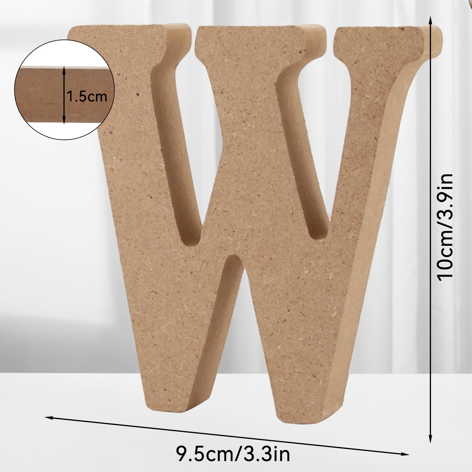 Taozoey Standing Wooden Letters, Wooden Letters for Crafts, DIY Letter, Home Lettering, Untreated Decorations for Home Wall - Image 2