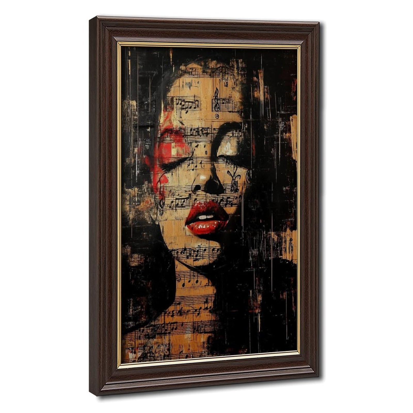 Bareronor Moody Music Poster Canvas Poster Bedroom Decor Landscape Office Room Decor Gift 24" L X 36" W