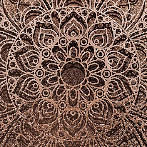 Bilder Mandala 3 Teilig Bild auf Vlies Leinwand Deko Wohnzimmer 90 x 30 cm Ornamente Beige Braun 101234c – Bild 8