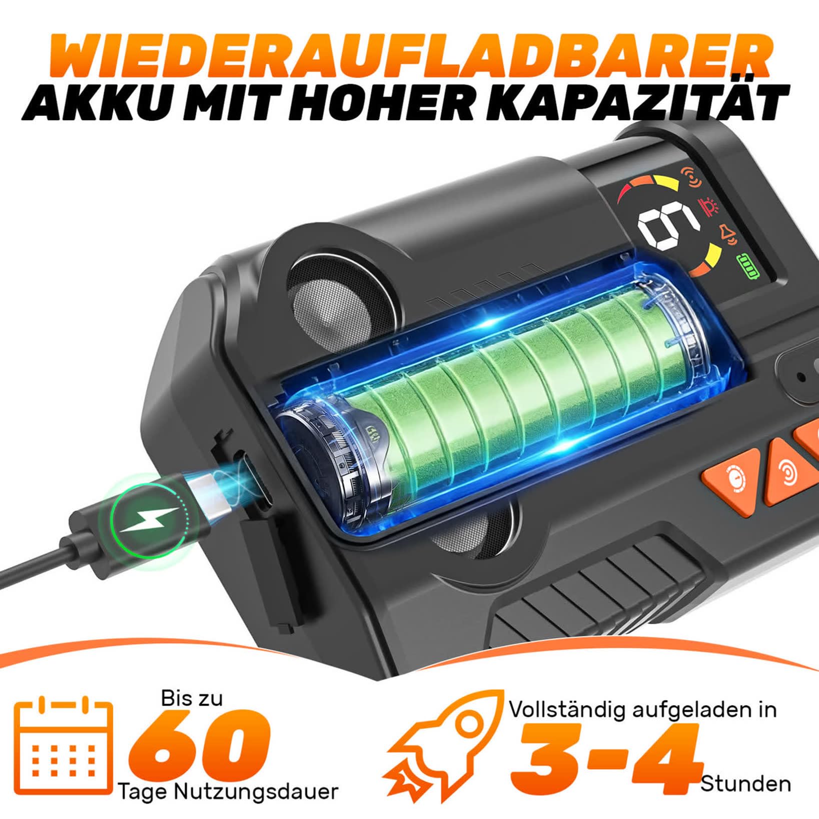 Anti Bell Gerät Hunde Antibell Ultraschall Gerät mit AI-Erkennung, Hundeabwehr Ultraschall 2 Sender, Hunde Bellen Stoppen Innen & Außen, 6 Empfindlichkeit und 3 Intensität, IPX6 Wiederaufladbar