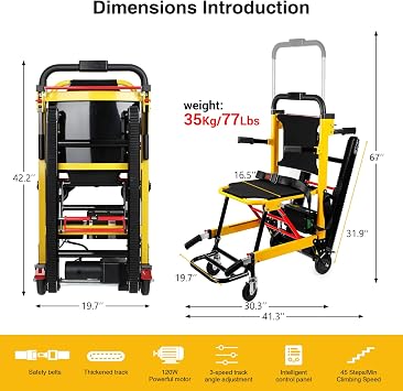 Power Wheelchair, Electric Mobile Chair 480 lbs Load Capacity Foldable Lockable