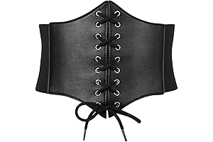 Black Corset Belt for Women - Halloween Costume Accessory