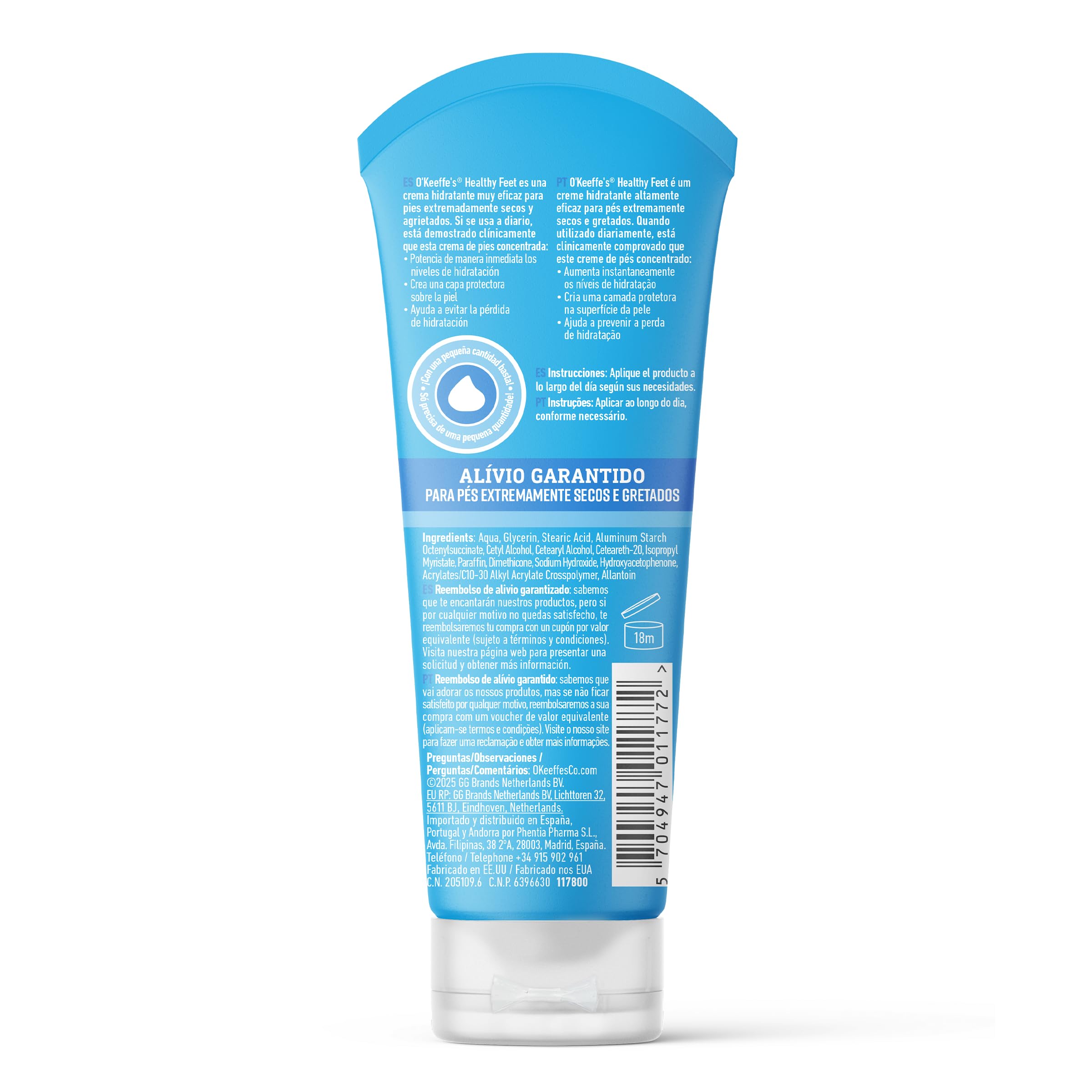 O`Keeffes Healthy Feet Crema para pies secos y agrietados 80ml
