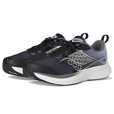 Saucony Kids Ride KDZ (Little Kid/Big Kid) Kids Shoes Black/White