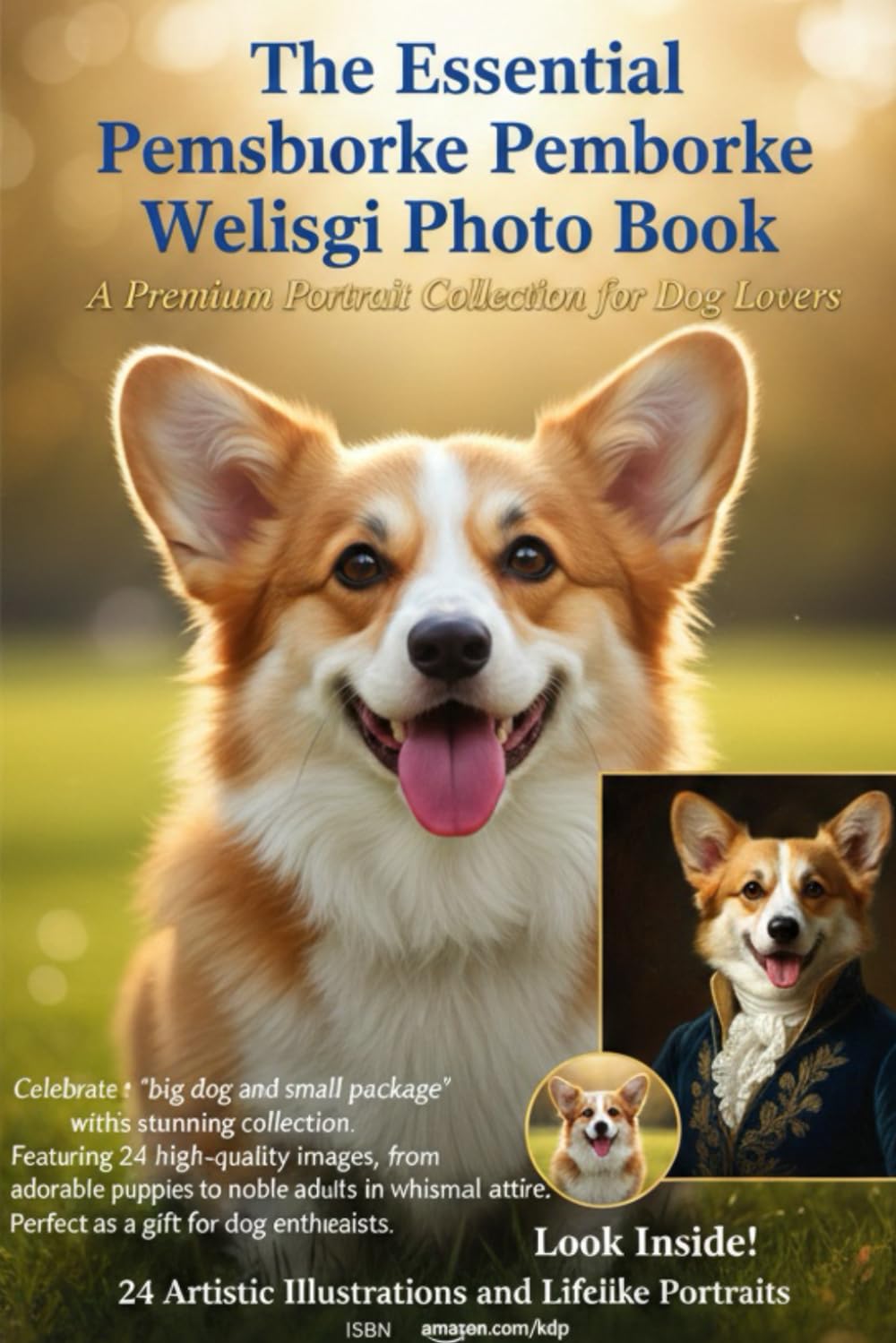 Welsh Corgi Photo Book: 24 Artistic Illustrations and Lifelike Portraits of the Beloved Low-Rider Breed | 6 x 9 Inch Gift Edition