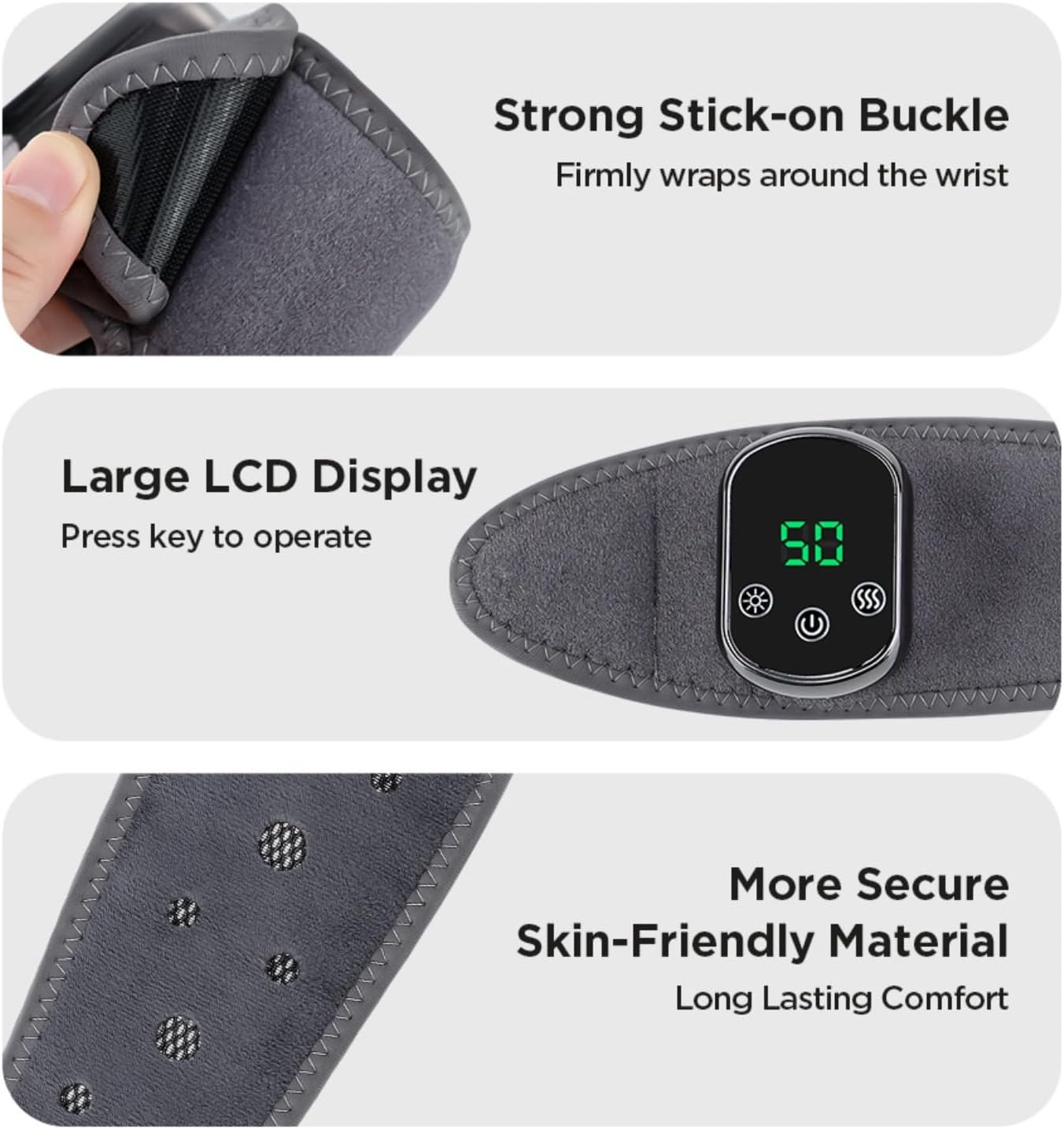 nuviol Reflow for Carpal Tunnel Original - New & Improved 2026 Model, Carpal Tunnel Relief Wrist Aid (One Size,Grey-X1PCS)