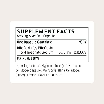 Thorne Riboflavin 5'-Phosphate, 60 Capsules