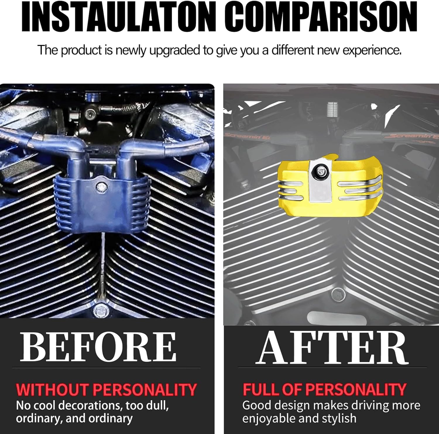 Ignition Coil Cover + Skid Plate Lower Engine Chassis Protection Guard for Harley/Road Glide/Street Glide 2024-2025