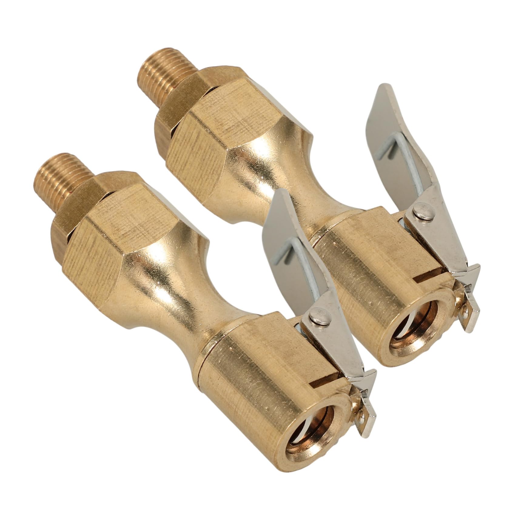 PACKOVE 2pcs Locking Air Chuck Clip for Tire Inflation Durable Tire Chuck for Trucks Rvs and Cars