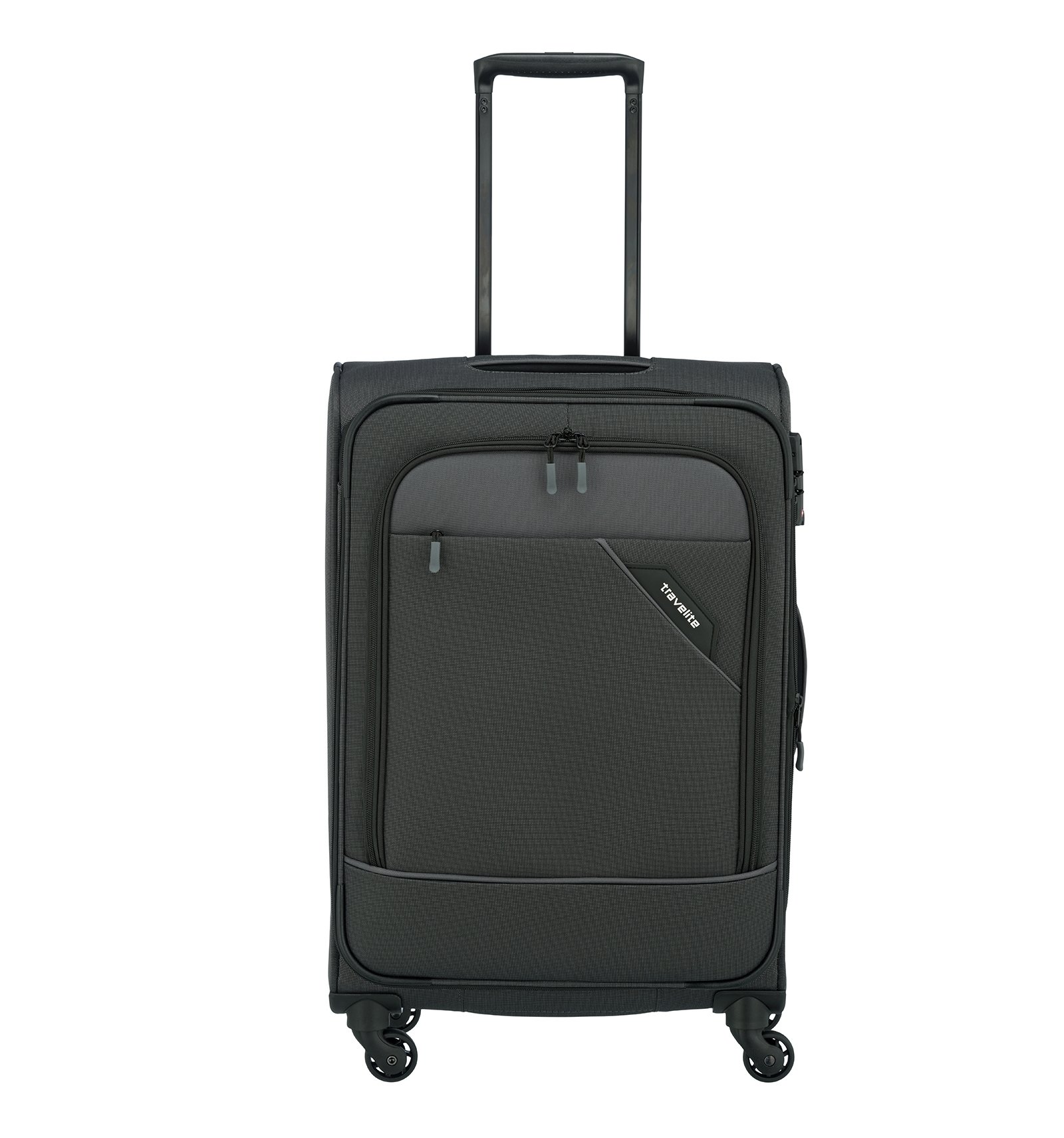 Travelite Derby walizka na kółkach, szary (grafitowy), 66 cm (Trolley M), DERBY 4W walizka na kółkach