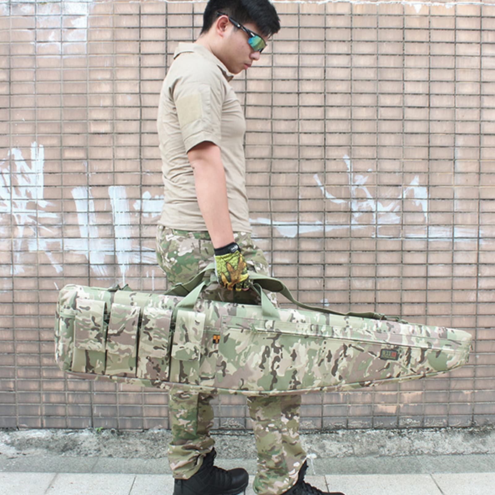 Bolsa para Armas, Bandolera Multifuncional, Funda para Escopeta con Correa para el Hombro, Funda para Dos Armas