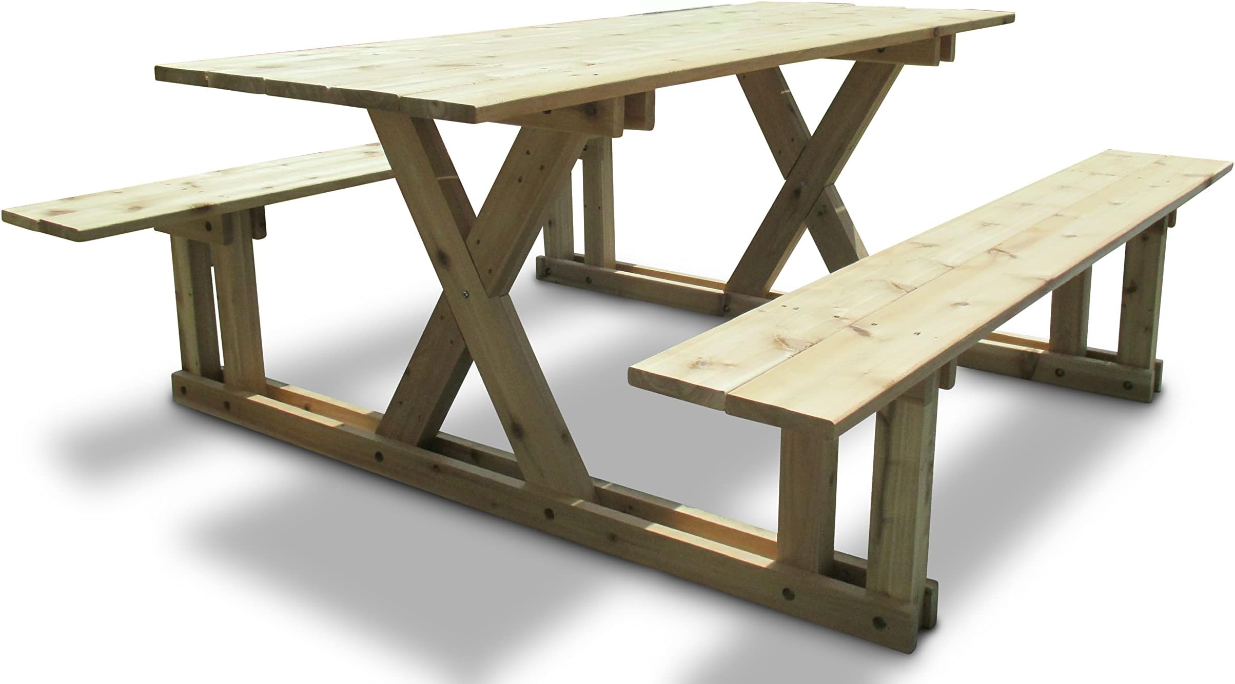 Infinite Cedar Premium Cedar Picnic Table with Easy Access