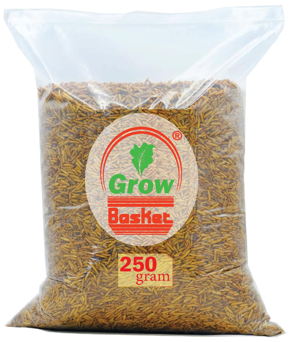 Grow Basket Dried Black Soldier Fly Larvae,More Calcium Than Dried Mealworms,High Protein Chicken Feed,Chicken Treats for Poultry Nutrition,Optimal Chicken Health (250 Grams),All Life Stages