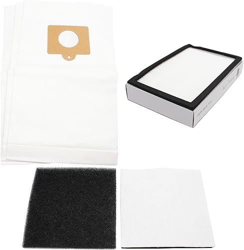 3 bolsas de vacío de repuesto para Panasonic MC-CG902-00, 1 filtro HEPA y 1 filtro de espuma, compatible con bolsas de vacío Panasonic C-5, filtro