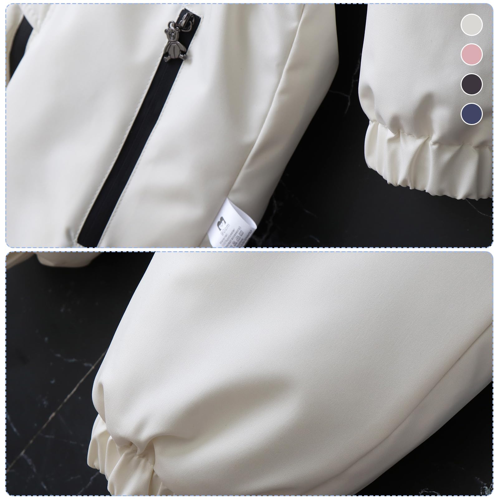 Traje de Nieve Bebé con Capucha Peleles Mono de Color Sólido y Delgado Traje de Esquí Niños Niñas Impermeable