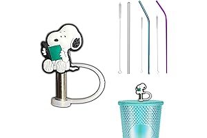Adorable Snoopy Straw Toppers For Your Tumbler
