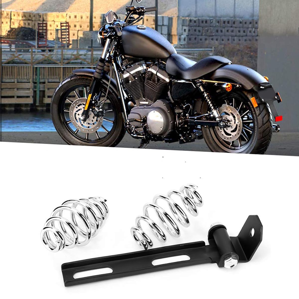 Ensemble de supports de ressorts de selle de moto en acier inoxydable adaptés au support de siège