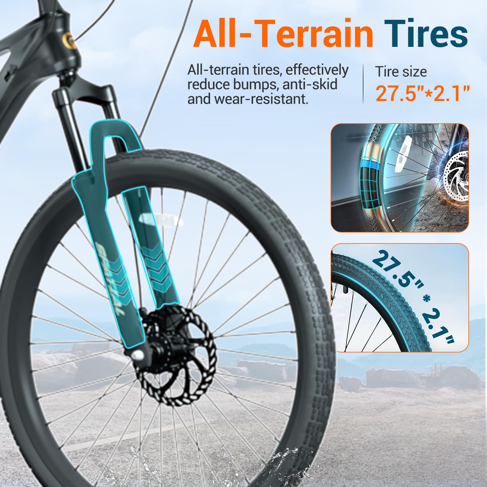SPATIAL MTB Bicicleta de Montaña para Adultos y Jóvenes - 29/27,5/26/24 Pulgadas, 8/21 Velocidades, Frenos de Disco Mecánicos Dobles, Cuadro de Aluminio, Suspensión Delantera, Asiento Ajustable
